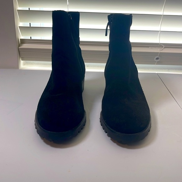 Talbots Black Suede Boots Size 10.5 - Picture 2 of 8
